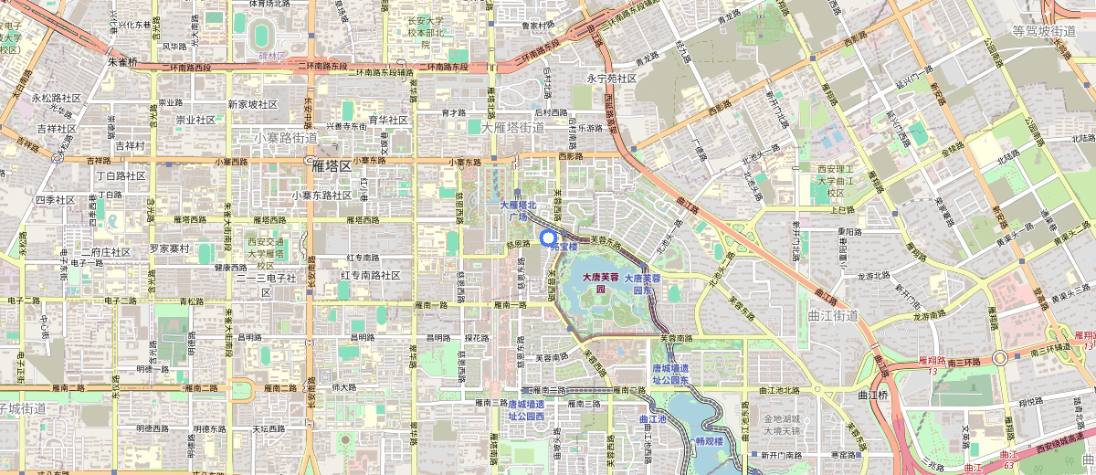 Big Wild Goose Pagoda Area map