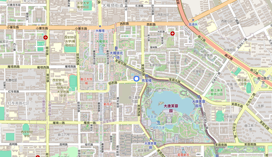 Big Wild Goose Pagoda Area map 1