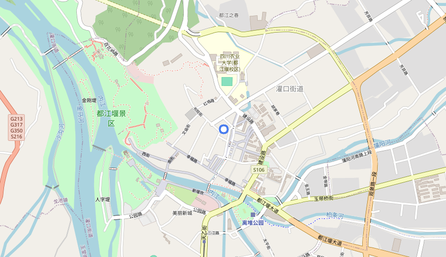 Dujiangyan Irrigation System (Day Trip) map 1