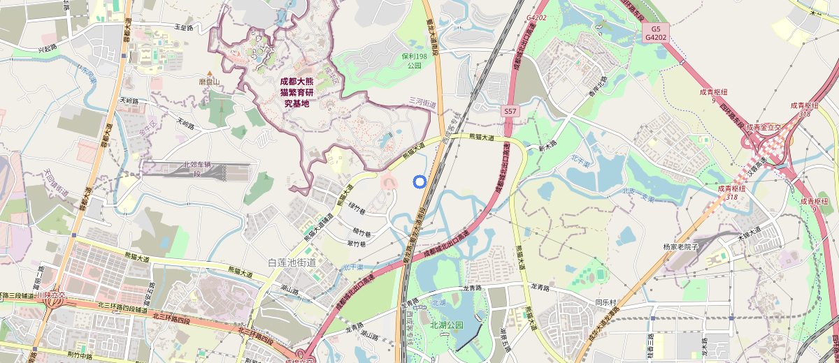 Chengdu Giant Panda Base map