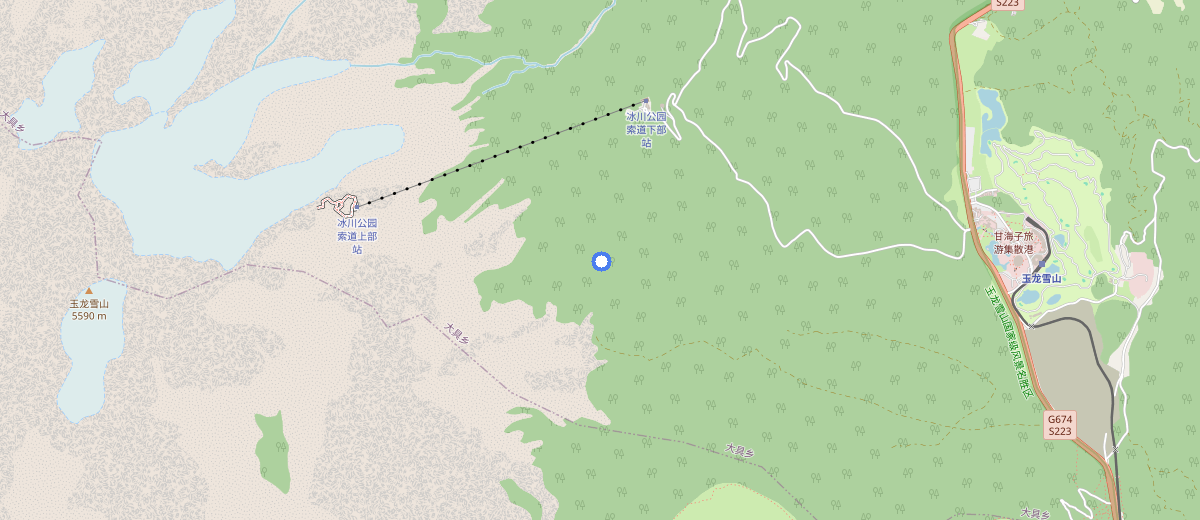 Jade Dragon Snow Mountain map