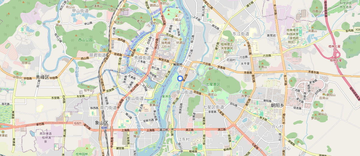 Li River Cruise (Guilin → Yangshuo) map