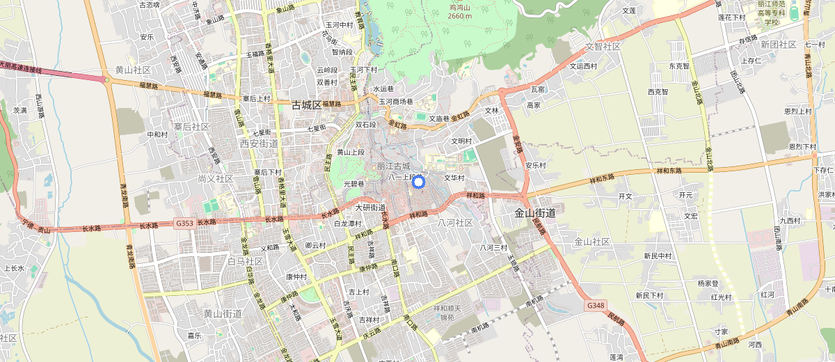 Lijiang Old Town map