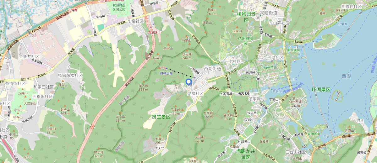 Lingyin Temple map