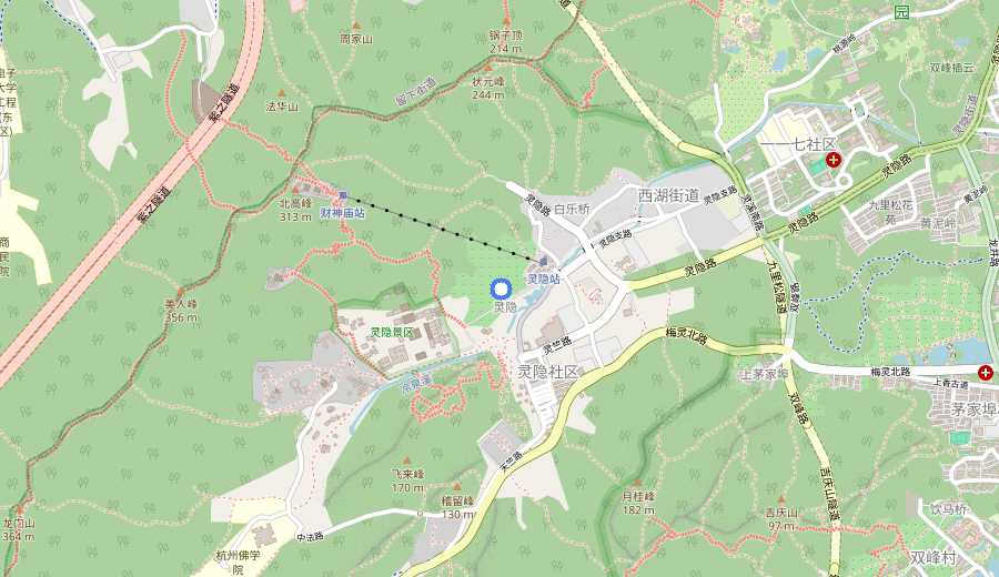 Lingyin Temple map 1