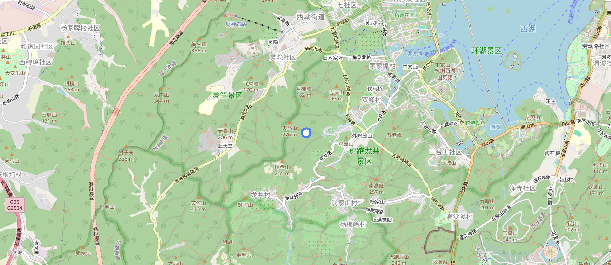 Longjing Tea Village map