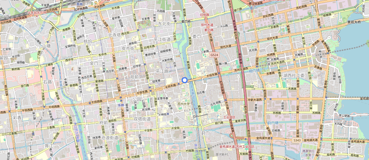 Pingjiang Road (Canal Neighborhood) map