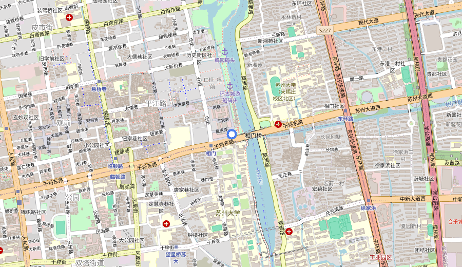 Pingjiang Road (Canal Neighborhood) map 1