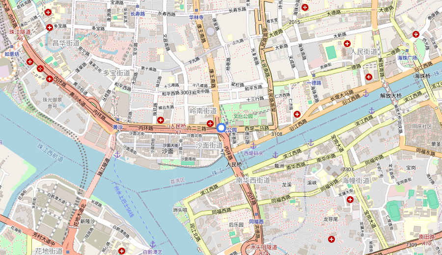 Shamian Island map 1