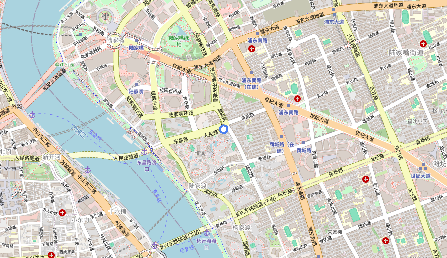 Shanghai Tower (Lujiazui skyline area) map 1