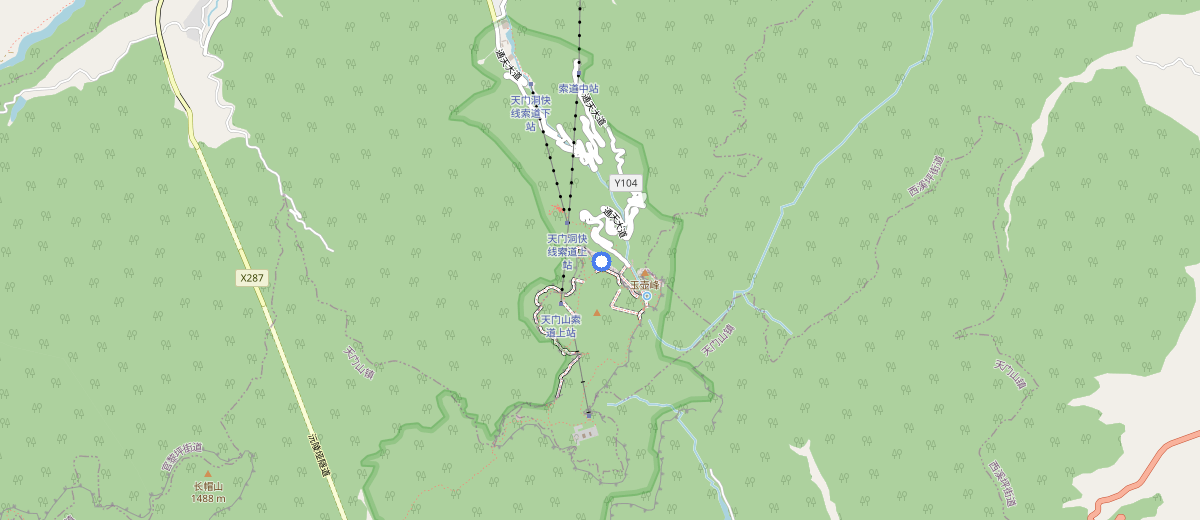 Tianmen Mountain map