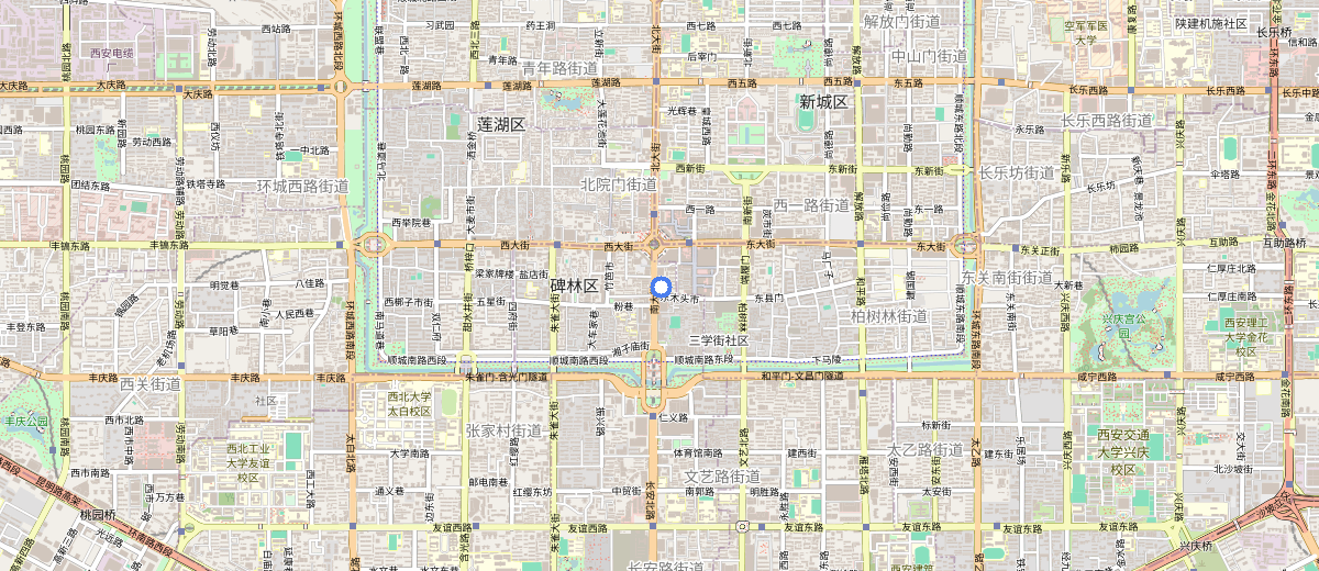 Xi’an City Wall map