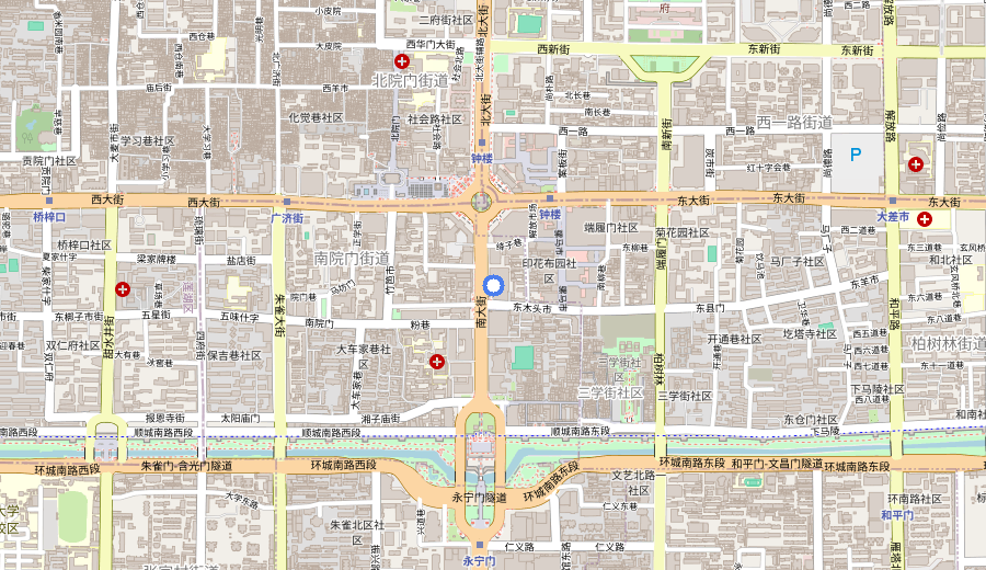 Xi’an City Wall map 1