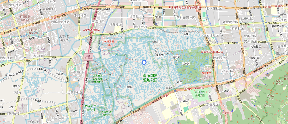 Xixi National Wetland Park map