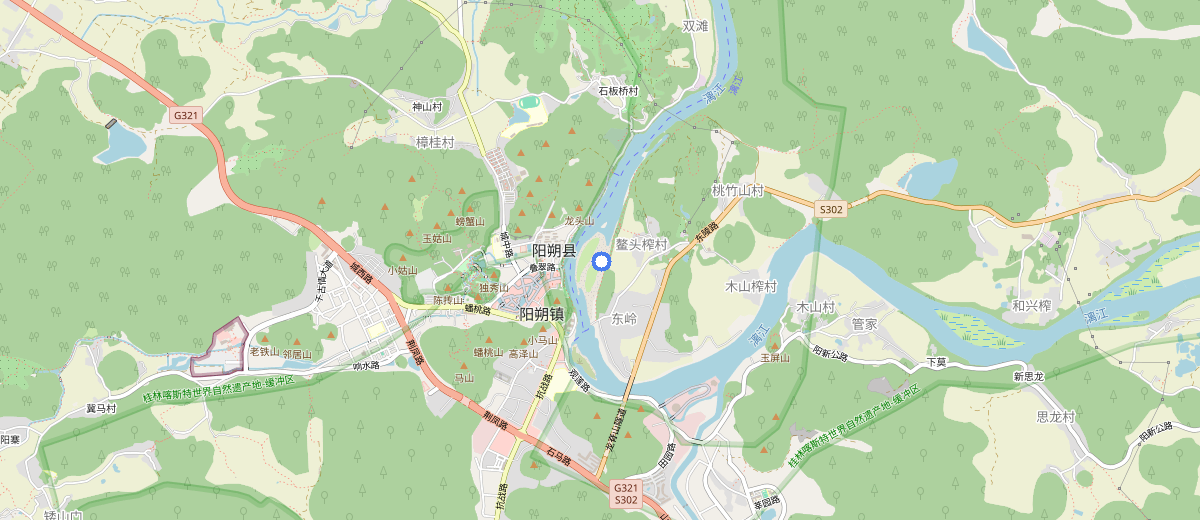 Yangshuo Countryside (Biking & Views) map