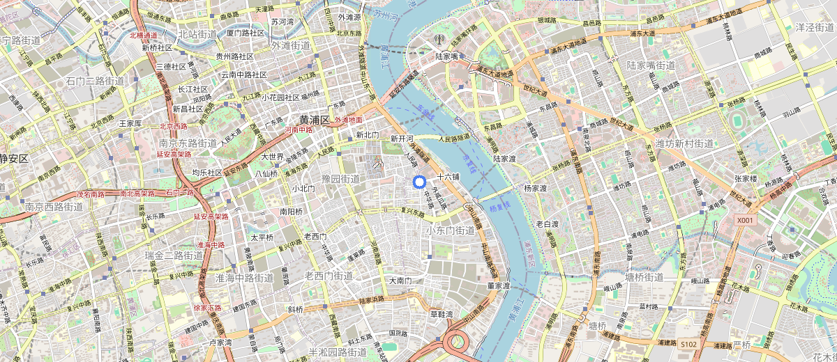 Yu Garden & Old City Area map