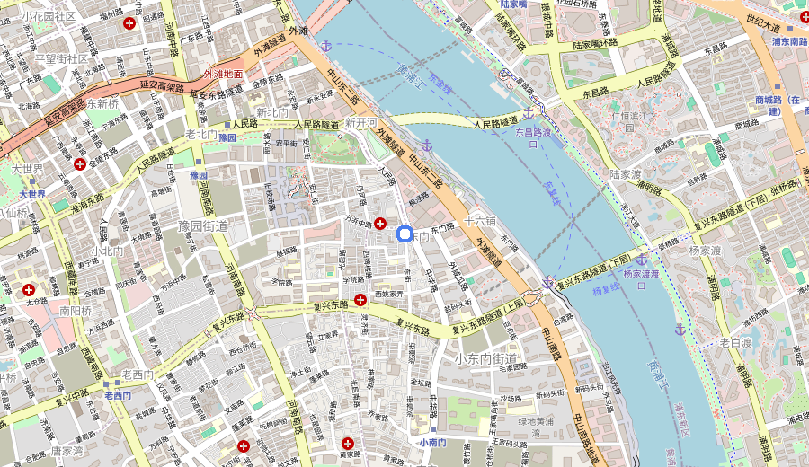 Yu Garden & Old City Area map 1