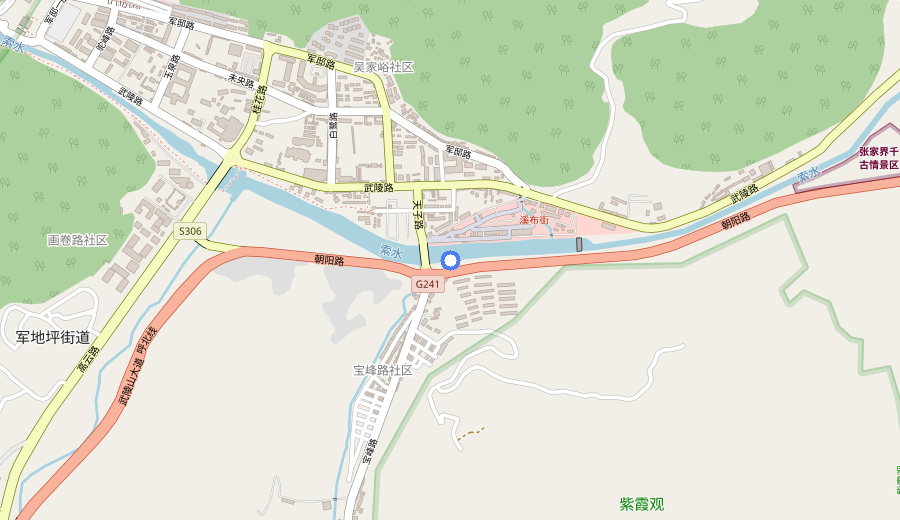 Zhangjiajie National Forest Park map 1