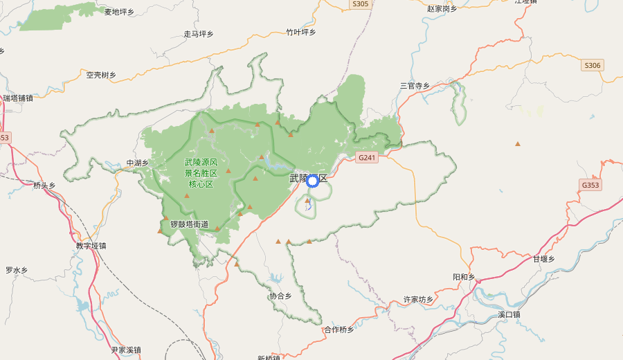 Zhangjiajie National Forest Park map 2